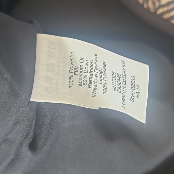 J. Crew Herringbone Puffer Vest Size XS - Picture 9 of 12